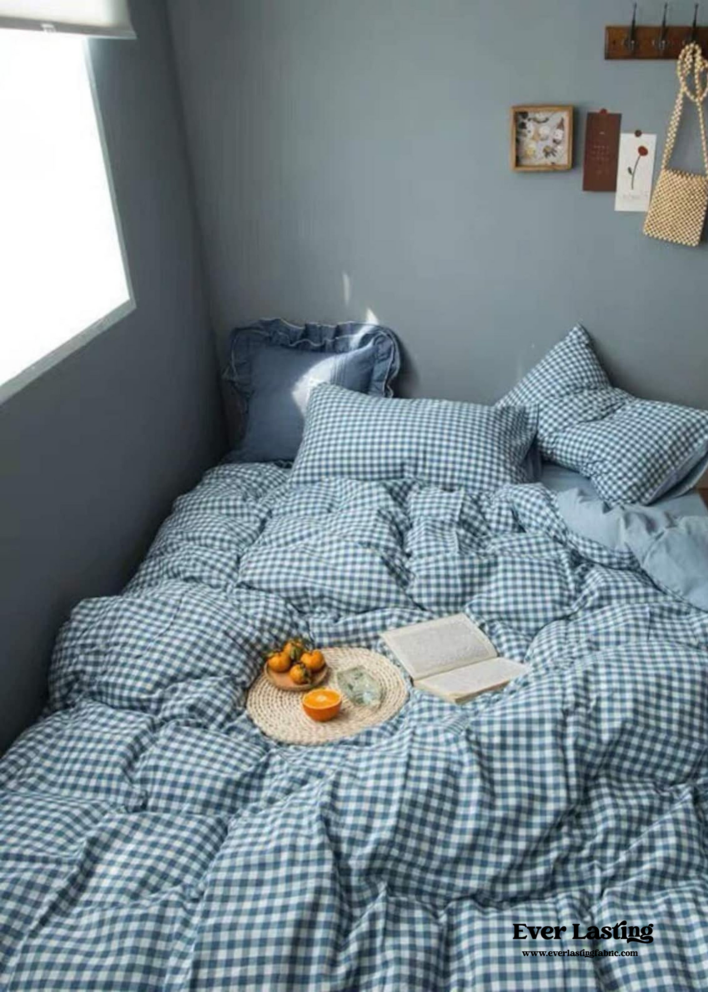 Gingham Bedding Set / Green