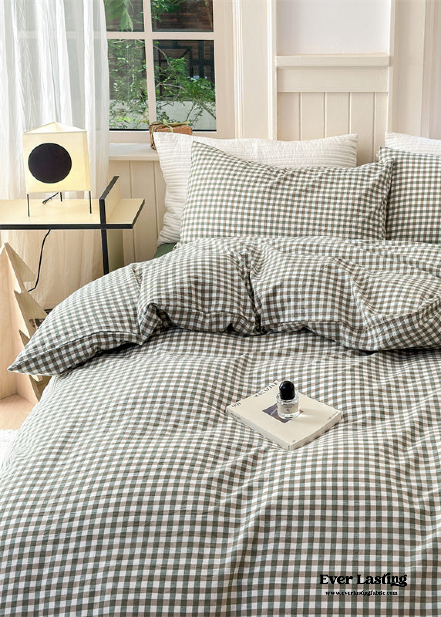 Gingham Bedding Set / Green