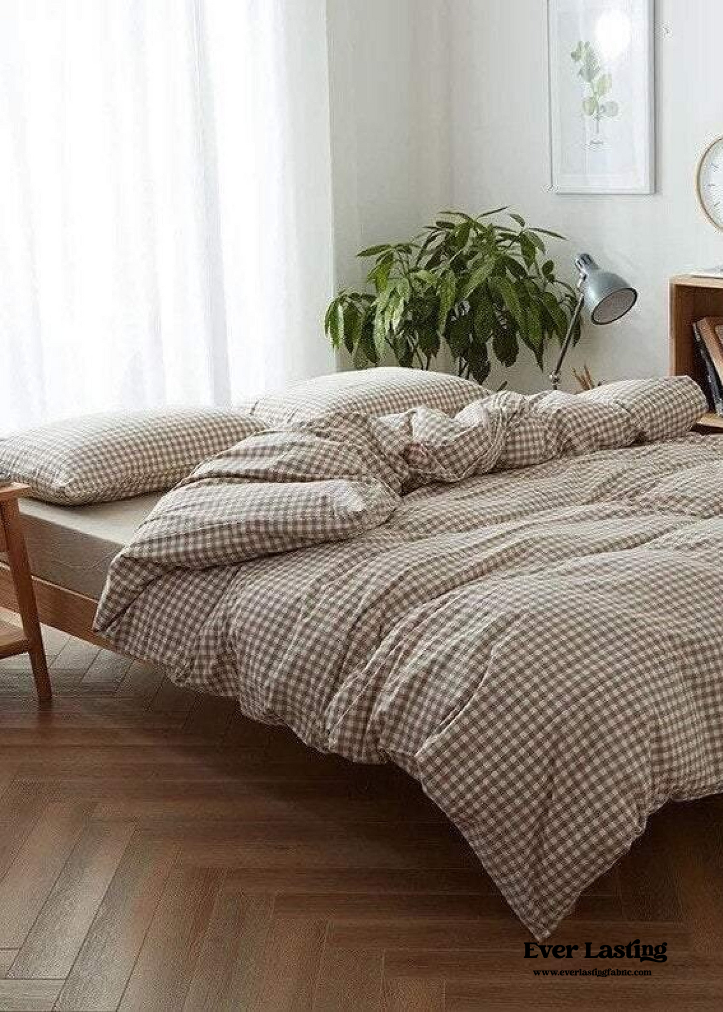 Gingham Bedding Set / Green
