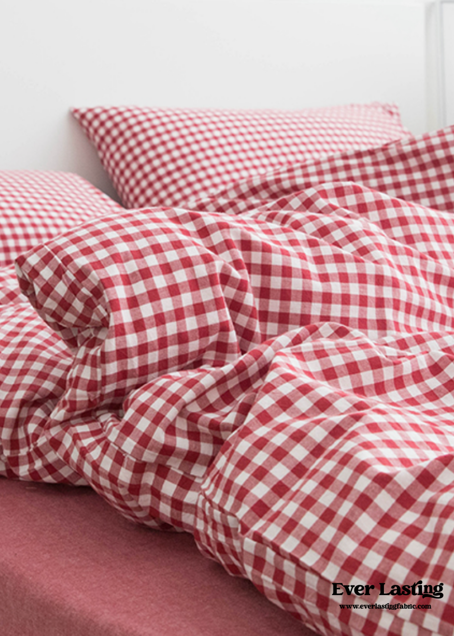 Gingham Bedding Set / Green