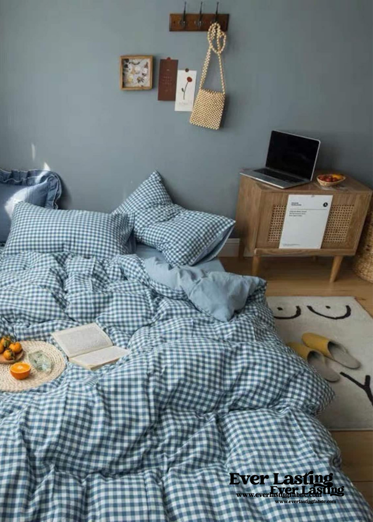 Gingham Bedding Set / Green