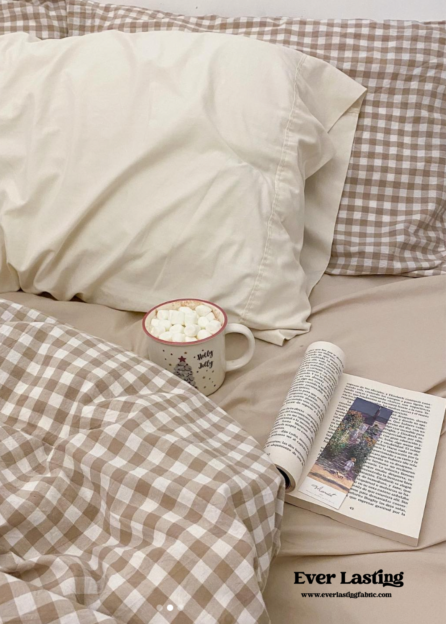 Gingham Bedding Set / Green