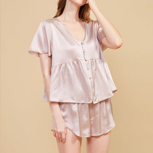 Lily Mulberry Silk Pajama Set / Pink