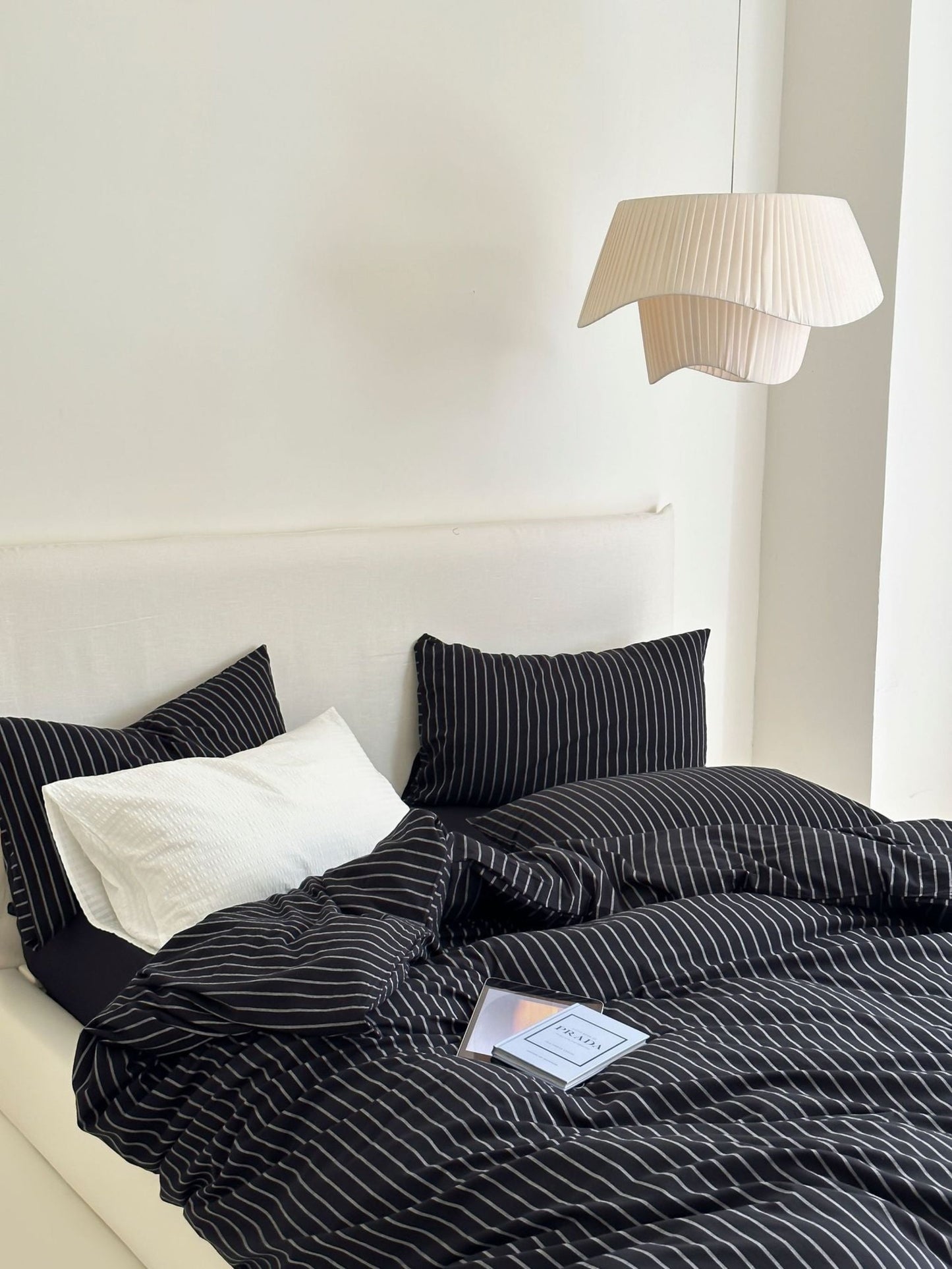 Refreshing Stripe Bedding Set / Blue Thick