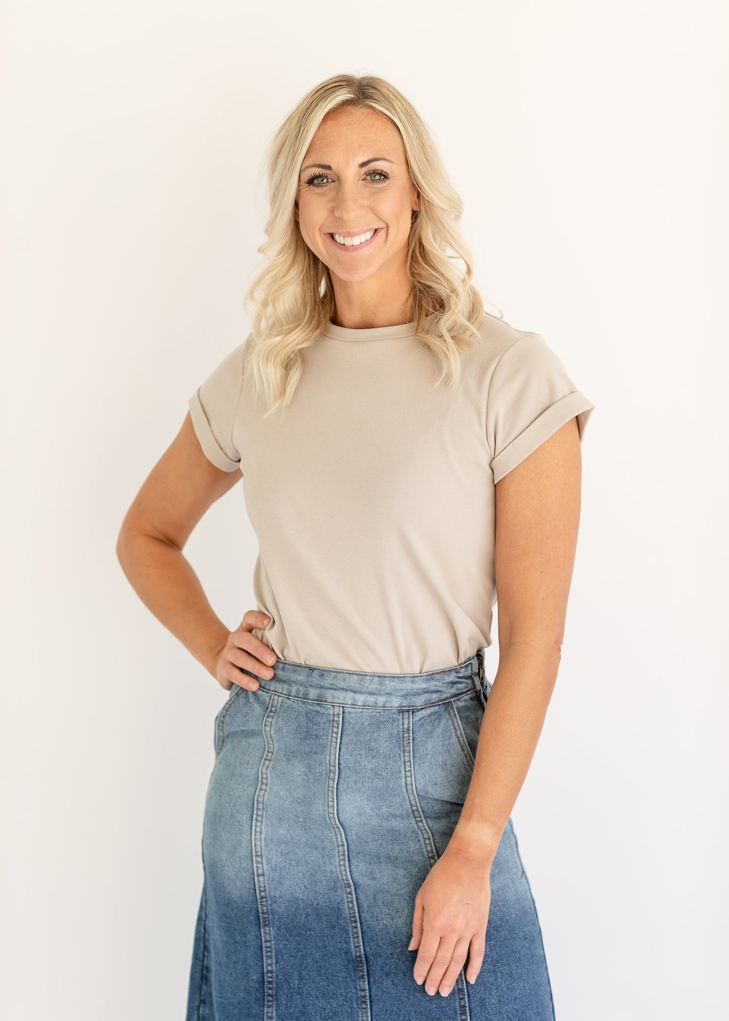 Short Sleeve Essential Basic Top