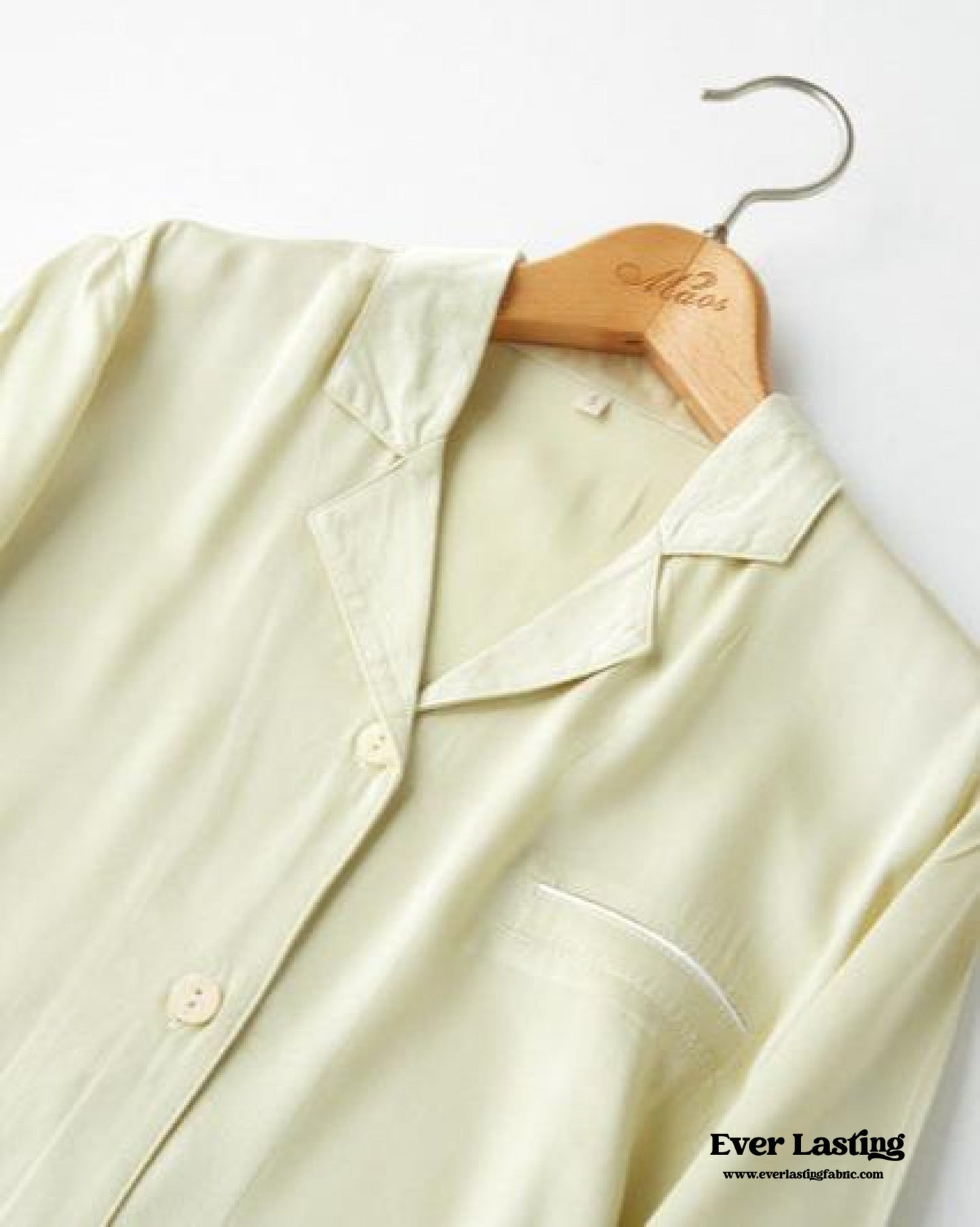 Silky Classic Morandi Silky Pajama Set / Green