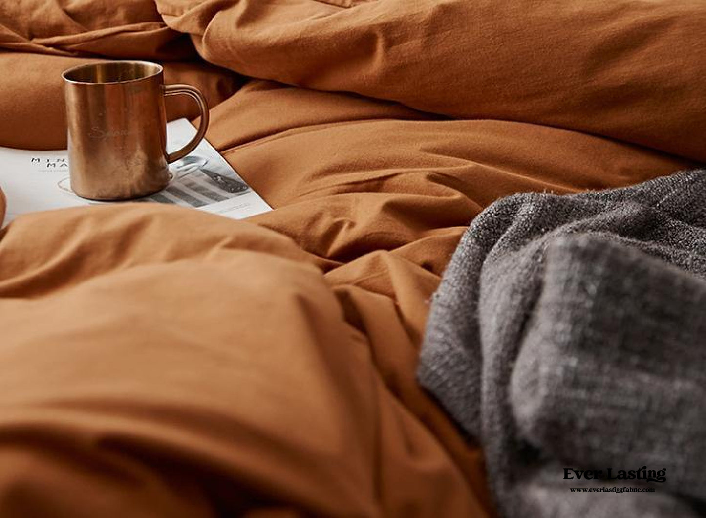 Solid Duvet Cover / Beige
