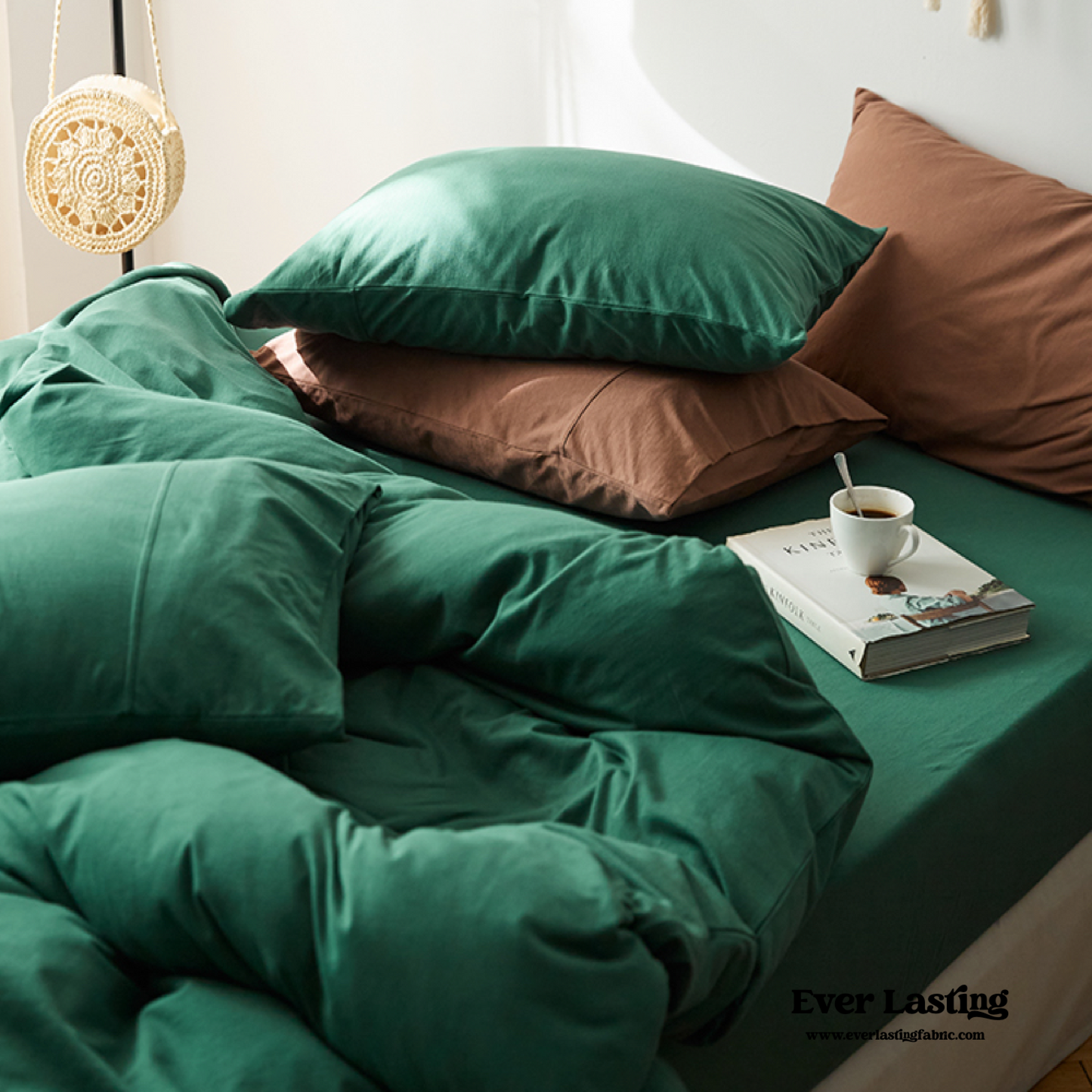 Solid Duvet Cover / Beige