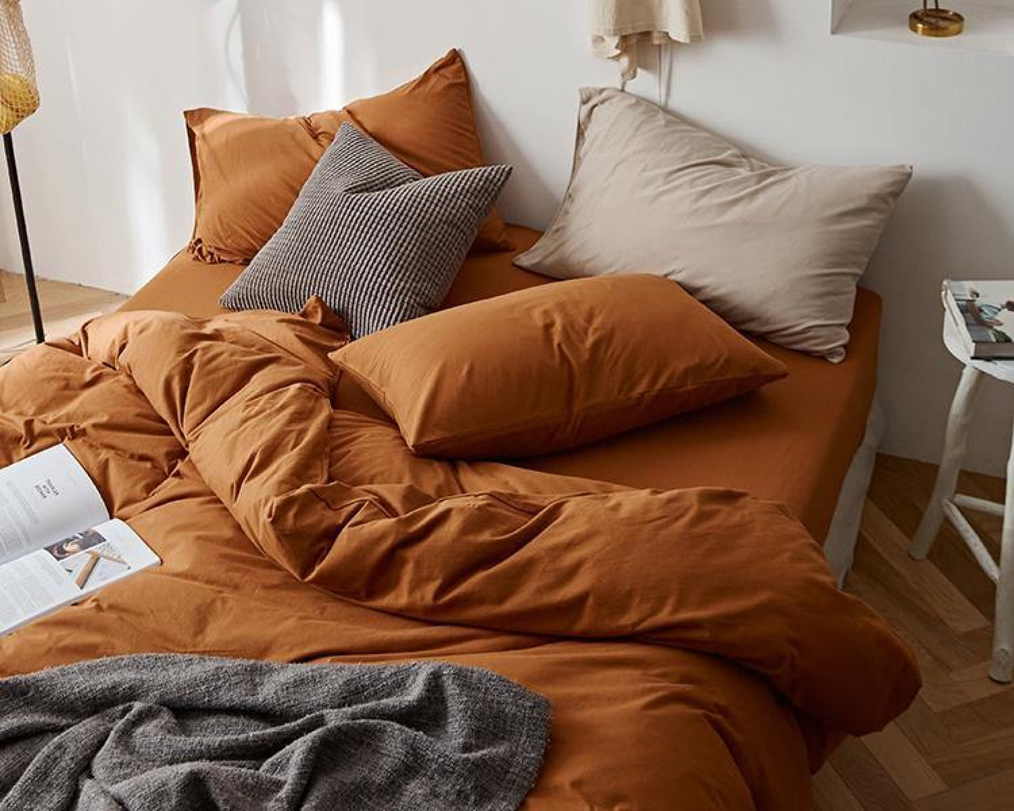 Solid Duvet Cover / Beige