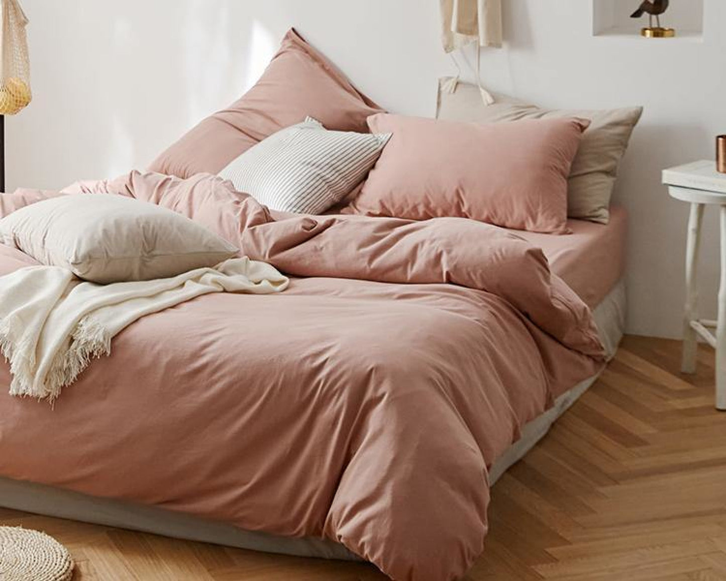 Solid Duvet Cover / Beige