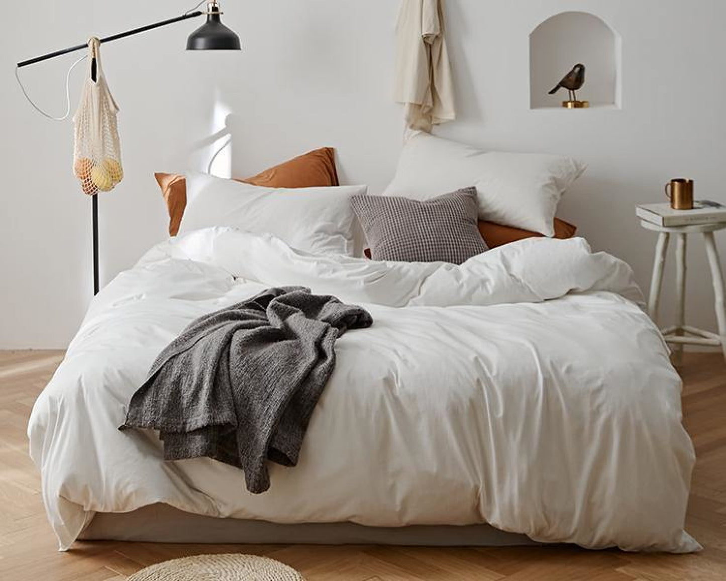 Solid Duvet Cover / Beige