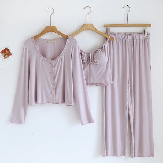 Solid Pajama Set / Purple