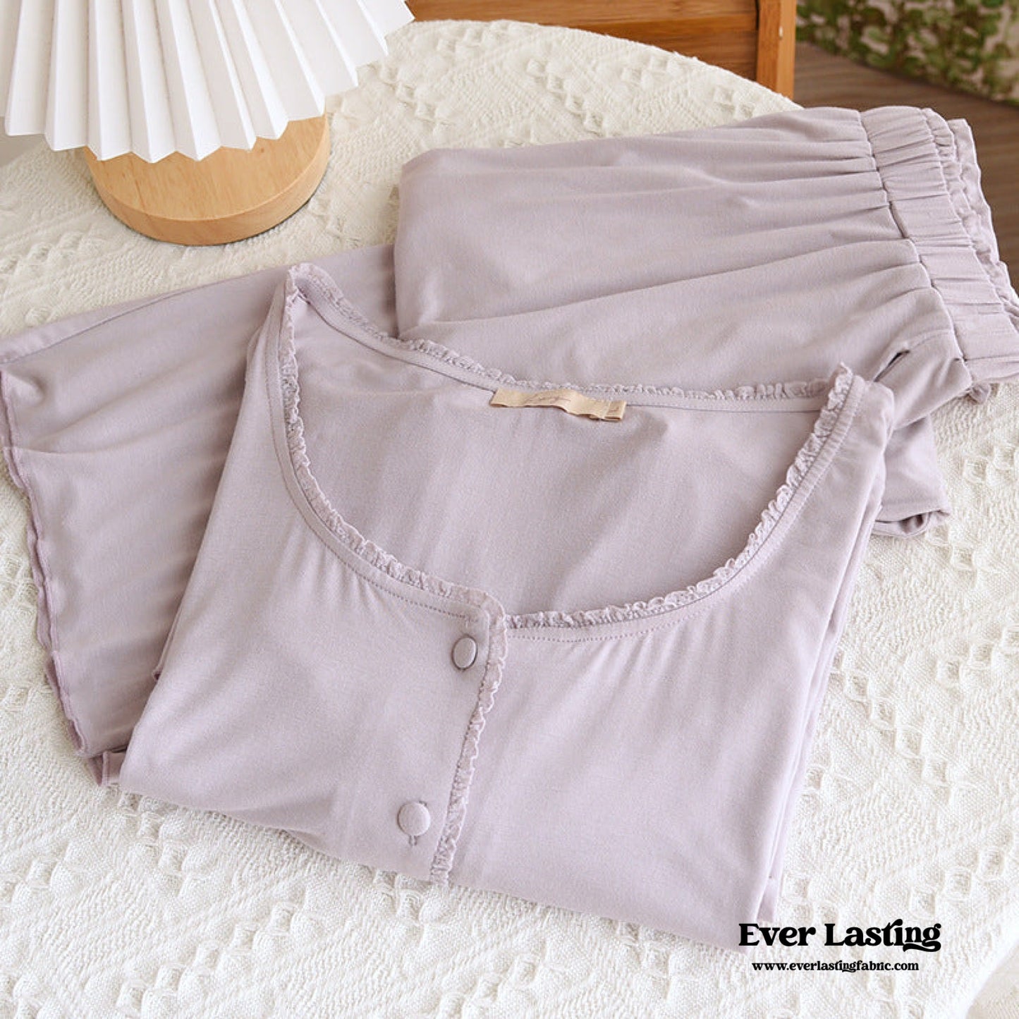 Solid Pajama Set / Purple
