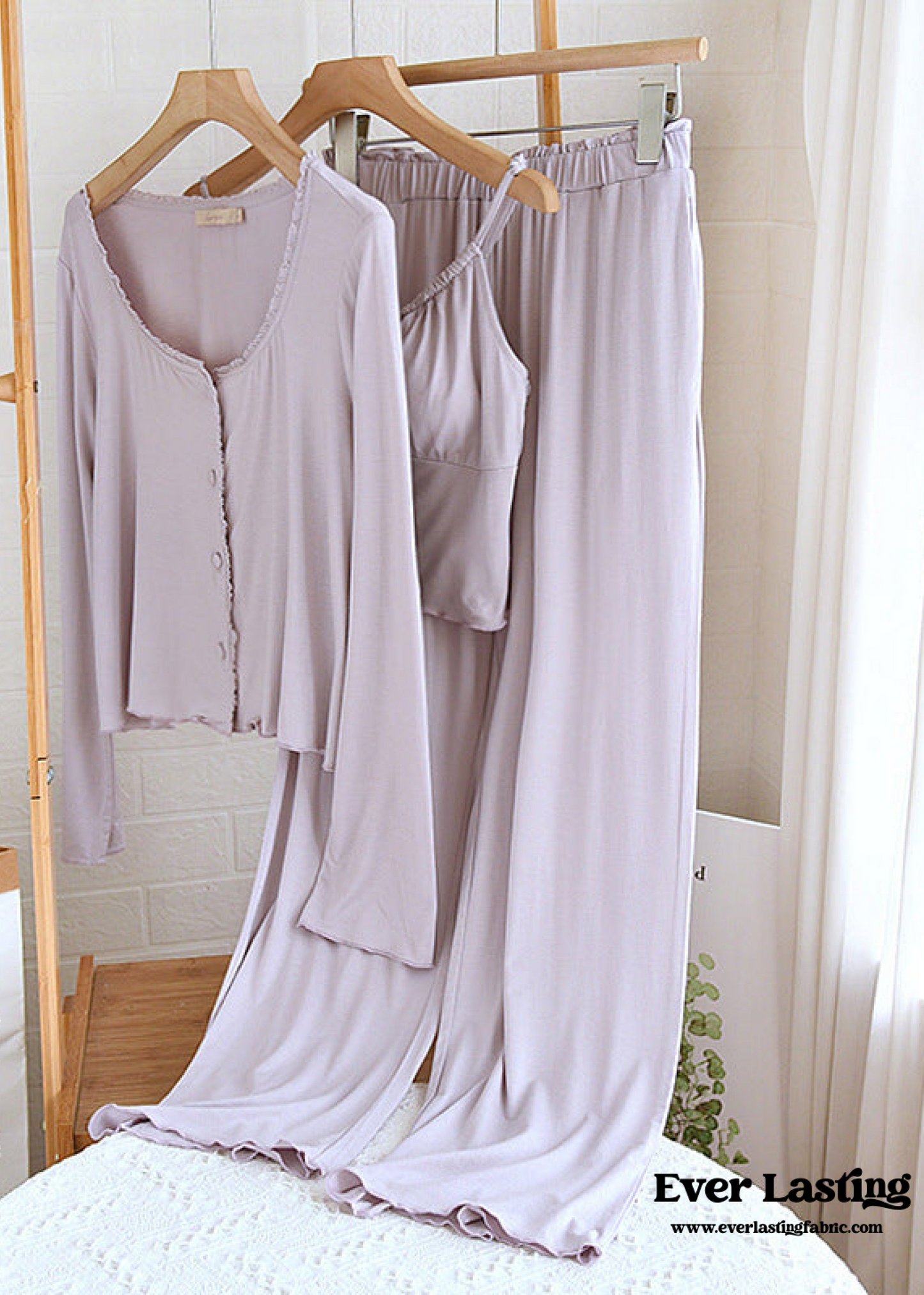 Solid Pajama Set / Purple